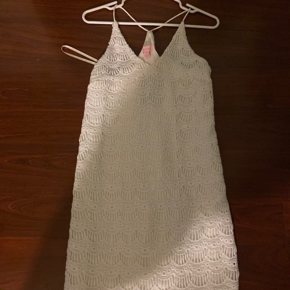 white lace Lilly Pulitzer dress: brand new